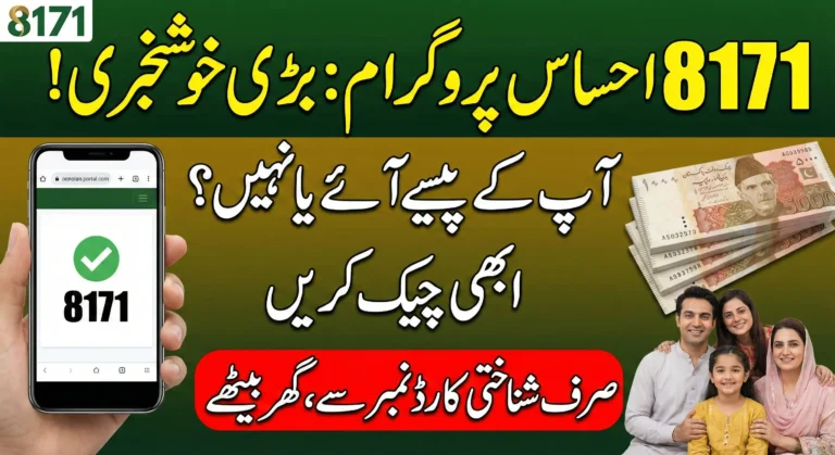 8171 Ehsaas Program Check CNIC Online – Complete Web Portal Verification Guide