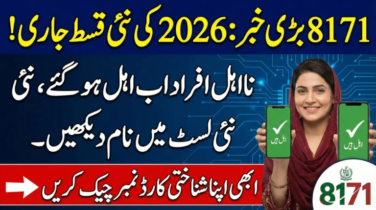 8171 Web Portal Registration 2026 – Check CNIC Status Online & New Eligibility Updates 