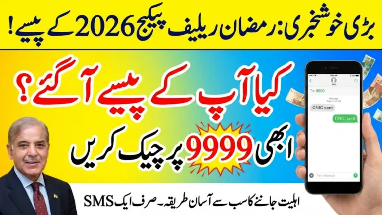 How to Verify Prime Minister Ramzan Relief Package 2026 Status Online Using 9999 