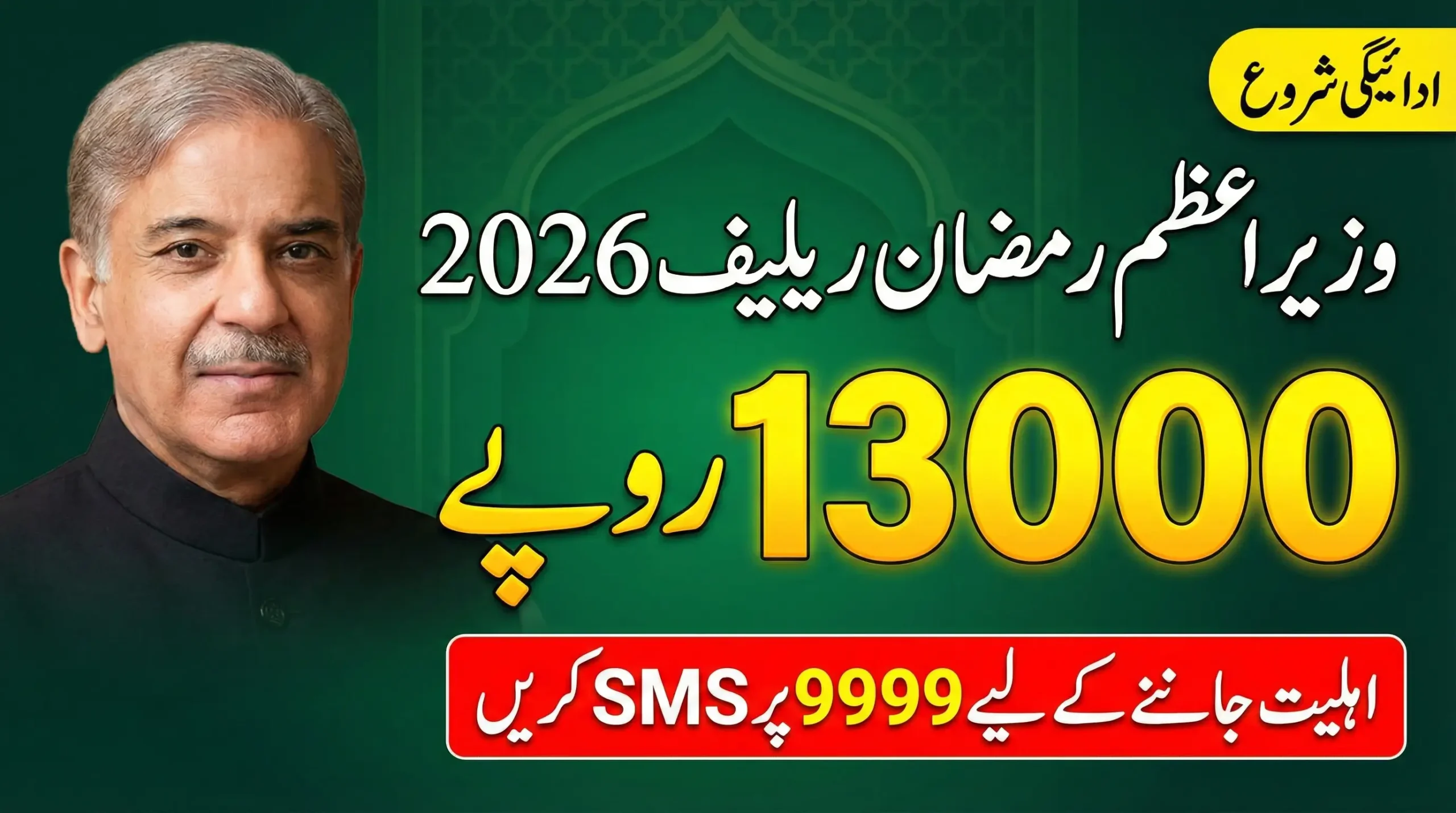 Wazir-e-Azam Ramzan Relief 13000 2026 – 9999 SMS Check, Online Verification & Payment Process